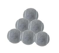 MFMEXUL 6 Pelotas de Tenis para Ejercicio Y Práctica. Material: Caucho, Fieltro Suave, Gran Durabilidad. Adecuadas para Sesiones de Entrenamiento, Gris