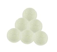 MFMEXUL 6 Pelotas de Tenis para Ejercicio Y Práctica. Material: Caucho, Fieltro Suave, Gran Durabilidad. Adecuadas para Sesiones de Entrenamiento, Blanco