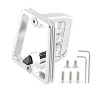 MFMEXUL Adaptador de Soporte para Portaequipajes Delantero de Bicicleta - Aleación de Aluminio - Fácil de Instalar para Entusiastas del Ciclismo Y Transporte, argén