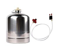 MFMEXUL Botella de Gas Inflable de Acero Inoxidable, Tanque de Gas Portátil, Bidón de Combustible para Barbacoa Y Picnics, 5L