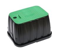 MFMEXUL Caja de válvula de aspersor, pieza de riego con tapa, caja de válvula subterránea para césped agrícola al aire libre