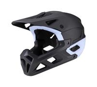 MFMEXUL Casco de Ciclismo para Adultos con Diseño Seguro Y Cómodo Protección Facial Completa Ventilación Múltiple Apto para Snowboarding Patinaje Urbano Paseo, Azul Negro