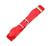 MFMEXUL Cinturón Infantil, Cinturón de Vestir, Cinturón Elástico Ajustable para La Cintura, Cinturón Elástico de Cuero Sintético con Hebilla para Niños Y Niña, Rojo