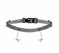 MFMEXUL Cinturón para Correr Ajustable con Soporte Flexible para Número Diseño Elástico Porta Energéticos Cierre Rápido sin Alfileres y Reflectante para, Gris, Gris