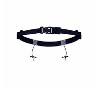 MFMEXUL Cinturón para Correr Ajustable con Soporte Flexible para Número Diseño Elástico Porta Energéticos Cierre Rápido sin Alfileres y Reflectante para, Azul, Azul Marino