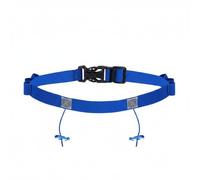 MFMEXUL Cinturón para Correr Ajustable con Soporte Flexible para Número Diseño Elástico Porta Energéticos Cierre Rápido sin Alfileres y Reflectante para, Azul, Azul