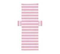 MFMEXUL Funda para Silla de Rayas, Funda para Tumbona de Microfibra Práctica con Bolsillo, Toalla para Tumbona, Ideal para El Jardín, Vacaciones Y Via, Rosa Blanco