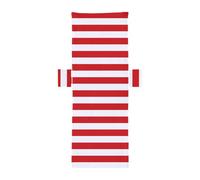 MFMEXUL Funda para Silla de Rayas, Funda para Tumbona de Microfibra Práctica con Bolsillo, Toalla para Tumbona, Ideal para El Jardín, Vacaciones Y Via, Rojo Blanco