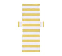 MFMEXUL Funda para Silla de Rayas, Funda para Tumbona de Microfibra Práctica con Bolsillo, Toalla para Tumbona, Ideal para El Jardín, Vacaciones Y Via, Blanco Amarillo Claro
