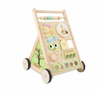 MFMEXUL Infantil con Empuje de Madera Actividades Sensoriales Centro de Juegos Xilófono Laberinto Animales Adecuado para Desarrollo Motor Bebés Familia Ambiente Educativo, Estilo A