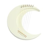 MFMEXUL Lira Arpa 7 Cuerdas Instrumento Clásico de Madera con Llave de Afinación Inspiración Mitología China Experiencia Musical Única Adecuado para Adultos