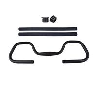 MFMEXUL Manillar Tipo Mariposa para Bicicleta, Accesorio de Aleación de Aluminio con Empuñadura de Espuma Antifatiga, Ligero, Apto para Bicicletas de Montaña, 58cmx12cm