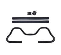 MFMEXUL Manillar Tipo Mariposa para Bicicleta, Accesorio de Aleación de Aluminio con Empuñadura de Espuma Antifatiga, Ligero, Apto para Bicicletas de Montaña, 61cmx12cm