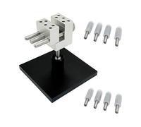 MFMEXUL Mini herramienta de reparación de tornillo de banco de trabajo en miniatura profesional resistente, abrazadera de banco pequeña para figuras de modelo, modelo de pasatiempo, 8 barras de