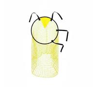 MFMEXUL Red de Entrenamiento de Fútbol Orientada a Potenciar Técnica de Disparo Facilitar Ejercicios de Precisión Mejora en Habilidad Ofensiva Fácil Montaje, Amarillo, 45x60 Cm