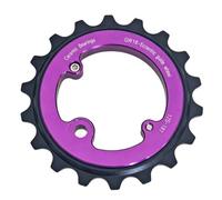 MFMEXUL Rueda de Desviador de Bicicleta 18T con Rodamientos Cerámicos Polea Trasera Guía de Cadena Construcción en Aleación de Aluminio Compatible con 8 a 12, Púrpura