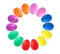 MFMEXUL Sonajeros de Huevo, Maracas de Huevo Profesionales, Instrumentos de Percusión para Aprender, Pintura DIY, 14 Piezas