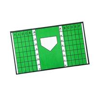 MFMEXUL Tapete de Bateo de Béisbol, Tapete de Entrenamiento de Swing, Accesorio, Guía de Alineación, Terciopelo, Portátil, Apto para Uso en Interiores Y Exter, Style B