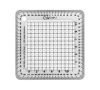 MFMEXUL Utm Grid Maptool Educational Professional - Regla de coordenadas geográficas acrílicas, 1 unidad