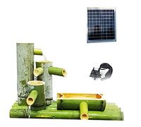 MFRELMNZG Fuente Solar, Color primario, sin Rueda de Agua, Tipo bambú, Flujo Devi, Filtro de Agua para Acuario, decoración de Paisaje acuático, 60 cm