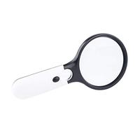 MFRELMNZG Lupa de Mano con 3 Luces LED, 10X y 30X, Ideal para Reparar Libros, periódicos, Cartas, Monedas y Joyas.