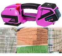 MFRELMNZG Máquina flejadora eléctrica Máquina flejadora automática de palets Herramienta de flejado por Soldadura Máquina flejadora Recargable a batería para flejes de PP y Pet