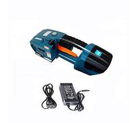 MFRELMNZG Máquina flejadora eléctrica portátil, Herramienta de flejado de plástico automática de Mano alimentada por batería de 4000 mA, Mini máquina de flejado soldada pequeña para flejes d