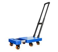 MFRELMNZG Portable Folding Cart with Wheels Adjustable Handle Trolley Lightweight Hand Truck for Travel Camping Moving Warehouse UseDurable & Convenient