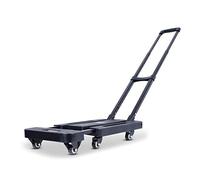 MFRELMNZG Portable Folding Shopping Trolley HeavyDuty Retractable Flatbed Cart 30KG Capacity Luggage Carrier Lightweight Travel Trolley for Grocery Outdoor & Storage Use