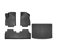 MFTGRS Coche para Kia EV3 2024 2025 Alfombrillas El Suelo Alfombrilla El Maletero Revestimiento Carga Alfombrilla El Protector Asiento Trasero Todo Tipo Clima Accesorio(Juego de 4 Piezas.)