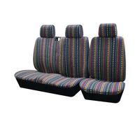 MFTGRS Juegos completos Fundas Asientos Coche para N&issan para INTERSTAR para NV200 1 Y 2 Fundas Universales Asientos Coche Color A Rayas Cubre Asientos(3,3 Piezas)