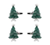 MFUOE 2 pares de gemelos de árbol de Navidad, color verde, para manualidades, negocios, bodas, padrinos de boda, regalos para traje, camisa, esmoquin, accesorios formales