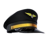 MFUOE Sombrero de piloto, gorra de pilotos de avión, aviador, Halloween, gorra de capitán de aerolínea, gorra de piloto, sombrero de vestir para Halloween, cosplay, fiesta de disfraces