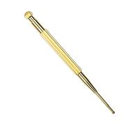 MFUOE Sonda de punta de oreja y cuerpo, herramientas de reflexología duales, de acero inoxidable, portátil, de doble cabeza, para acupuntura de oído, cuerpo, puntos de acupuntura facial (cobre)