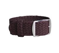 MFUPR Correa de reloj deportivo 14mm 16mm 18mm 20mm 22mm correa de reloj de nailon de Color sólido pulsera de reloj correa de reloj tejida de tela(W11 Brown,18mm)