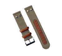 MFUPR Correa de reloj deportivo, correa de lona de nailon for reloj de 20mm y 22mm, pulsera de reloj resistente al agua for hombre, correa de repuesto for reloj(Brown,20mm)