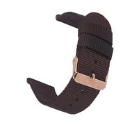 MFUPR Correa de reloj deportivo, correa de nailon de 18mm, 20mm y 22mm, correa de repuesto for reloj for hombres y mujeres, accesorios de reloj(Brown Rosebuckle,22mm)