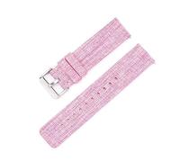 MFUPR Correa de reloj deportivo Correa de reloj de nailon tejido 18 mm 20 mm 22 mm 12 mm 14 mm 16 mm Hombres Mujeres Correa de reloj de lona de repuesto(Pink Silver,12mm)