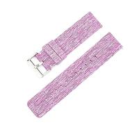 MFUPR Correa de reloj deportivo Correa de reloj de nailon tejido 18 mm 20 mm 22 mm 12 mm 14 mm 16 mm Hombres Mujeres Correa de reloj de lona de repuesto(Rose Red Silver,18mm)