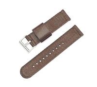 MFUPR Correa de reloj deportivo, correa de reloj de nailon tejido, liberación rápida, 18mm, 20mm, 22mm, 24mm, pulsera de repuesto for reloj deportivo de lona(Brown 01,24mm)