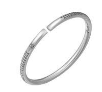 MFUPR Pulsera Retro de Plata Pura 999 Feng Shui, Mantra Budista Tibetano Sutra del corazón, Ajustable Hecha a Mano for Riqueza, Felicidad, Buena Suerte y Prosperidad, joyería Espiritual(C)