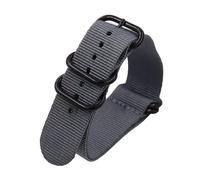 MFUPR Sports Watch Strap 18/20/22/24mm Nylon Watch Strap Stainless Steel Ring Buckle Men Replacement Watchband Watch Accessories(Gray,18mm)