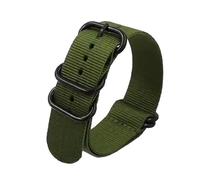 MFUPR Sports Watch Strap 18/20/22/24mm Nylon Watch Strap Stainless Steel Ring Buckle Men Replacement Watchband Watch Accessories(Army Green,20mm)