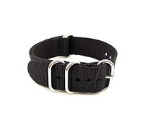MFUPR Sports Watch Strap 18mm 20mm 22mm 24mm Army Sports Watch Nato Strap Fabric Nylon Watch Strap Watch Accessories(Black,20mm)