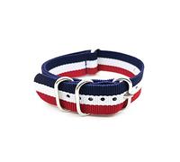 MFUPR Sports Watch Strap 18mm 20mm 22mm 24mm Army Sports Watch Nato Strap Fabric Nylon Watch Strap Watch Accessories(Colorful 1,18mm)
