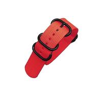 MFUPR Sports Watch Strap 20mm 22mm 24mm Nylon Watch Band Heavy Duty Nylon Watch Strap Black Ring Buckle Watchband(Red,24mm)