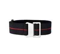 MFUPR Sports Watch Strap 20mm 22mm Elastic Nylon Watch Band Water-proof Watch Strap for Men's Watch Wristband(Black Red S,20mm)