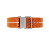 MFUPR Sports Watch Strap 20mm 22mm Elastic Nylon Watch Band Water-proof Watch Strap for Men's Watch Wristband(Orange White S,22mm)