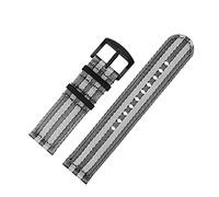 MFUPR Sports Watch Strap 20mm 22mm Nylon Sport Strap Durable Canvas Men Replacement Watchband Bracelet Casual Watch Wristband(Grey Grey Black,22mm)