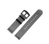MFUPR Sports Watch Strap 20mm 22mm Nylon Sport Strap Durable Canvas Men Replacement Watchband Bracelet Casual Watch Wristband(Grey Black,22mm)